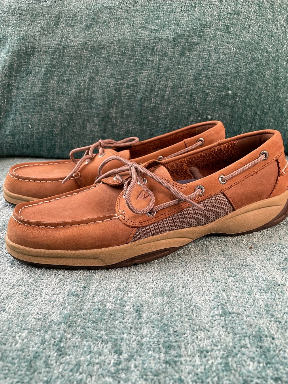 Classic Sperry Men’s Tan Leather Boat Shoes, Sz 11! 🍁